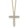 10K Yellow Gold Lab Grown Diamond VS/SI GH, Cross Chain SIide Pendant
with chain Necklace