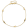 14K Gold Polished/Diamond-cut Heart Lab Created Onyx Beads 9-inch Plus
1-inch Extension Anklet