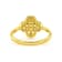 Citrine 18K Yellow Gold Over Sterling Silver 4-Leaf Clover Cluster Ring