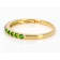Chrome Diopside Band Ring In 18K Gold Over Sterling Silver 0.28ctw