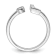 Rhodium Over 14K White Gold Lab Grown Diamond VS/SI GH, Initial L
Adjustable Ring