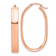 14k Rose Gold 1 1/4" Oval Hoop Earrings