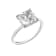 White Cubic Zirconia Platinum Over Sterling Silver Ring 4.00ctw