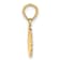 10K Yellow Gold Polished Scallop Shell Charm