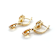 Yellow Citrine Octagon14K Yellow Gold Over Sterling Silver Drop Earrings