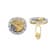 14K White and Yellow Gold Two-tone Cuff Links