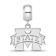 Sterling Silver Rhodium-plated LogoArt Mississippi State University
Small Dangle Bead