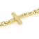 Meaningful Cross Link Bracelet In 18K Gold Over Bronze