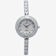 Croton Svelte Silver Tone Bolero Cubic Zirconia Watch and Bracelet Set
