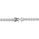 CZ Cluster Tennis Bracelet In Sterling Silver