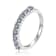 Round Lab Created Alexandrite Sterling Silver Anniversary Style
Stackable Band Ring, 0.65ctw