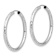 Rhodium Over 14k White Gold Polished and Diamond-Cut 1 5/16"
Endless Hoop Earrings