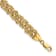 14K Yellow Gold Diamond-cut Braided Rope Chain Bracelet