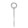 Rhodium Over 14k White Gold Satin Girl Love Charm