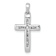 Rhodium Over 14k White Gold Small Diamond Cross Pendant