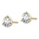 14K Yellow Gold Lab Grown Diamond 1 1/2ct. VS/SI GH+, 3 Prong Screwback Earrings