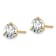 14K Yellow Gold Lab Grown Diamond 1 1/2ct. VS/SI GH+, 3 Prong Screwback Earrings