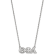 Rhodium Over Sterling Silver LogoArt Theta Phi Alpha Medium Pendant Necklace
