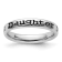Sterling Silver Stackable Expressions Polished Enameled Daughter Ring