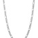 Rhodium Over 14k White Gold 7mm Solid Flat Figaro 20 Inch Chain