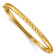 10k Yellow Gold 4.75mm Textured Hinged Bangle