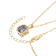 Blue And White Cubic Zirconia 18k Yellow Gold Over Silver December
Birthstone Pendant 6.72ctw