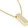 Block Letter I Initial Necklace In 10K Yellow Gold