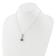 Rhodium Over Sterling Silver Tahitian Pearl/Cubic Zirconia Infinity
Necklace and Earring Set