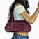 Michael Kors Katya Medium Shoulder Flap Handbag in Exotic Embossed Oxblood