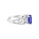 14K White Gold Oval Tanzanite and Diamond Ring, 1.50ctw
