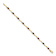 10k Yellow Gold and Rhodium Over 10k Yellow Gold Fancy Diamond, Garnet Bracelet