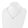 Rhodium Over 14K White Gold Lab Grown Diamond VS/SI GH, Cross Pendant Necklace