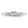 Rhodium Over 14K White Gold First Promise Diamond Promise/Engagement
Ring 0.05ctw