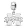 Sterling Silver Rhodium-plated LogoArt Mississippi State University
Small Dangle Bead