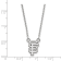 Rhodium Over Sterling Silver MLB LogoArt San Francisco Giants Pendant Necklace
