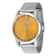 Invicta Celestial 43mm Yellow Dial Stainless Steel Band Quartz Watch