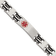 Stainless Steel Black Rubber Red Enamel 8.25-inch Medical ID Bracelet