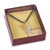 Sterling Silver and 24k Yellow Gold Dipped Double Evergreen Leaf Necklace