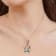Teardrop Multi Color Gemstone Fashion Pendant Necklace,  Rhodium Over
Sterling Silver