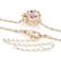 Amethyst, Peach Morganite And White Zircon Pendant Necklace In 18K Rose
Gold Over Sterling Silver 5.57ctw