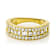 Lab-Grown Diamond Band Ring In 14K Gold Over Sterling Silver 1.00ctw
