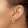 14k Yellow Gold and 14k White Gold Polished and Diamond-Cut 9/16"
Hoop Earrings