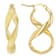Infinity Hoop Earrings In 18K Gold Over Bronze