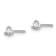 14K White Gold Lab Grown Diamond 1/7ctw VS/SI GH 3 Prong Earrings