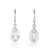 White Topaz Rhodium Over Sterling Silver Earrings 5.00ctw