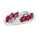 1.25ctw Marquise Ruby and Diamond Ring in 14k White Gold