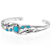 Sleeping Beauty Turquoise Cuff Bracelet In Sterling Silver