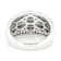 CZ Wide Eternity Band Ring In Sterling Silver 0.76ctw