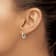 Rhodium Over Sterling Silver 2.7x15mm Twisted Hoop Earrings