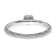 Sterling Silver Diamond Stackable Expressions Textured Heart Ring 0.02ctw